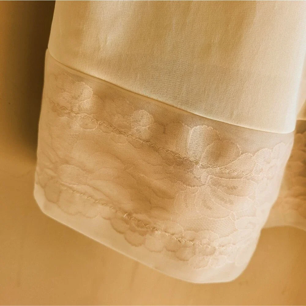 Vintage Vanity Fair Ivory Nylon Lace Slip Dress